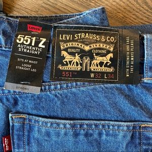 Levi's | Jeans | New Mens 55z Black Label Levis Authentic Straight Strong  Jeans 32 X 34 | Poshmark